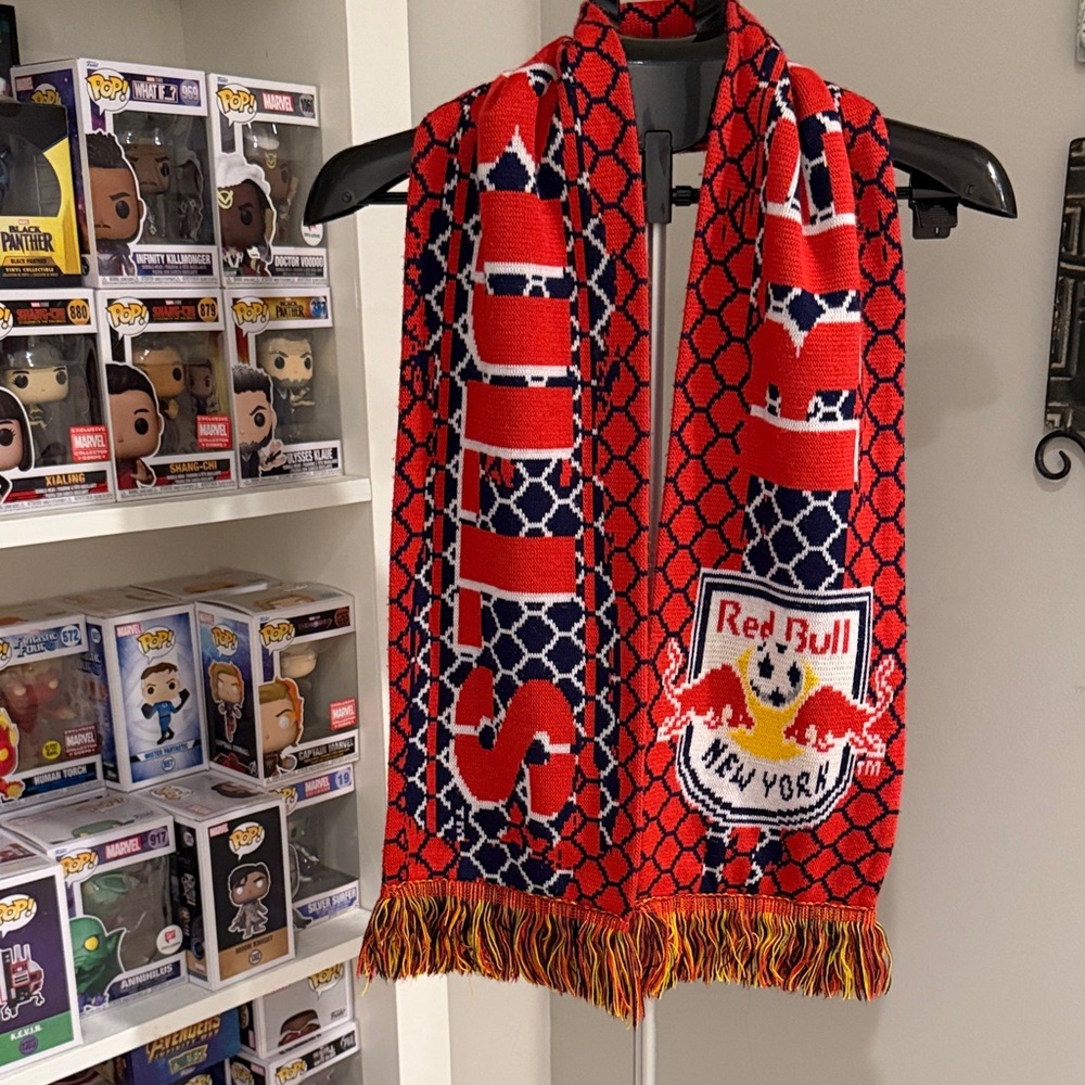Red Bull Addidas Red and Blue Soccer Scarf